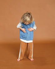 Load image into Gallery viewer, Quilted Reversible Vest - Denim &amp; Paint
