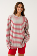 Load image into Gallery viewer, Harley Long Sleeve - Grey Marle Stripe
